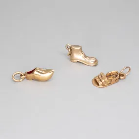 14K Vintage Shoe Charms