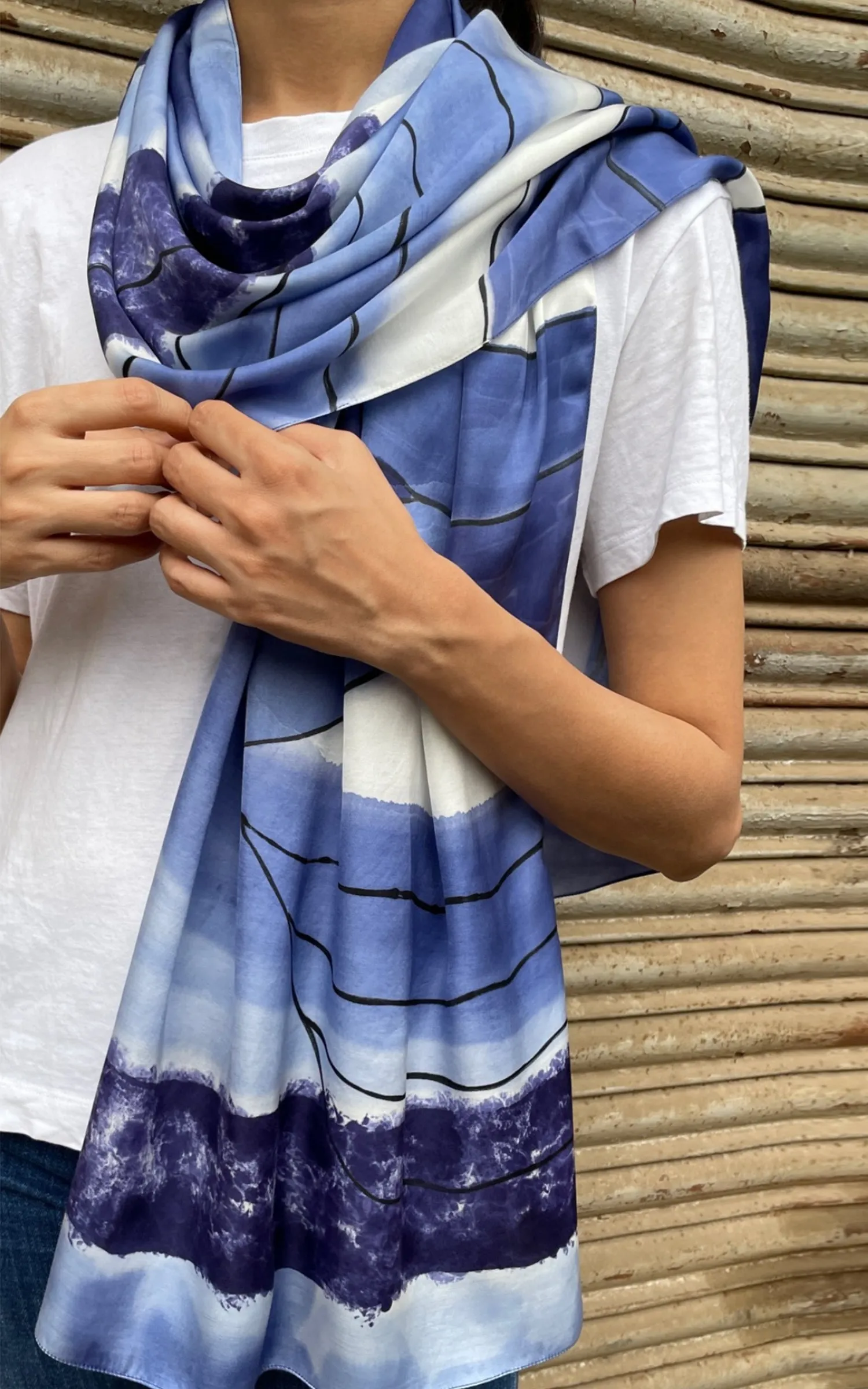 Abstract Printed Scarf