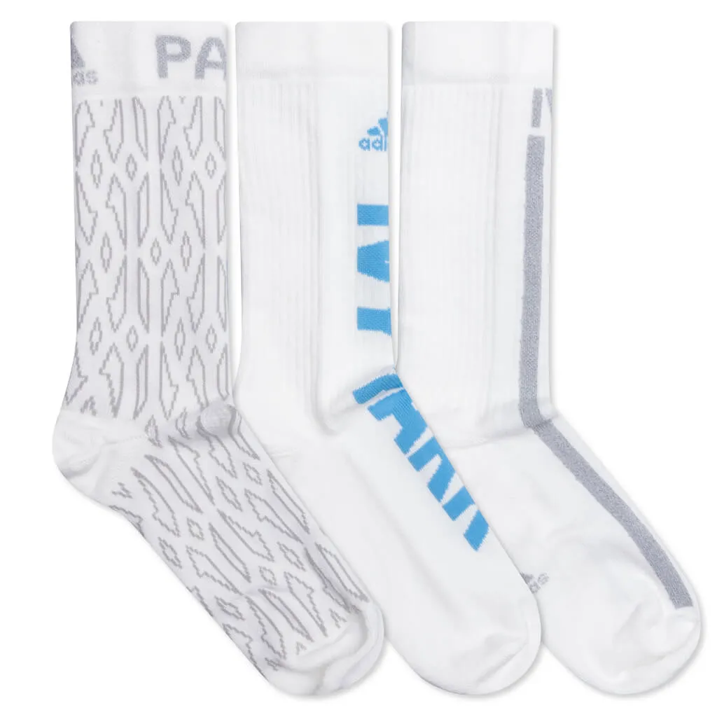 Adidas Originals x Ivy Park Logo 3 Pack Socks - Core White