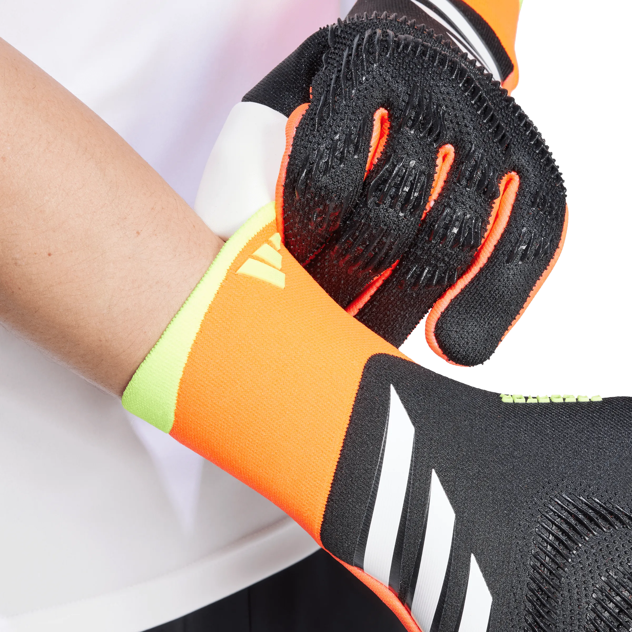 Adidas Predator Pro Goalkeeper Gloves - Black Solar Red Yellow