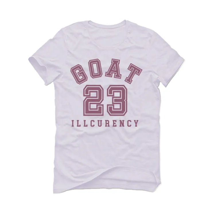 Air Jordan 1 High OG Mauve | ILLCURRENCY White T-Shirt (GOAT 23)