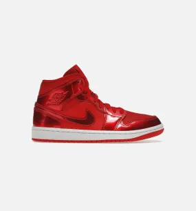 Air Jordan 1 Mid SE Pomegranate Womens Lifestyle Shoe - Red