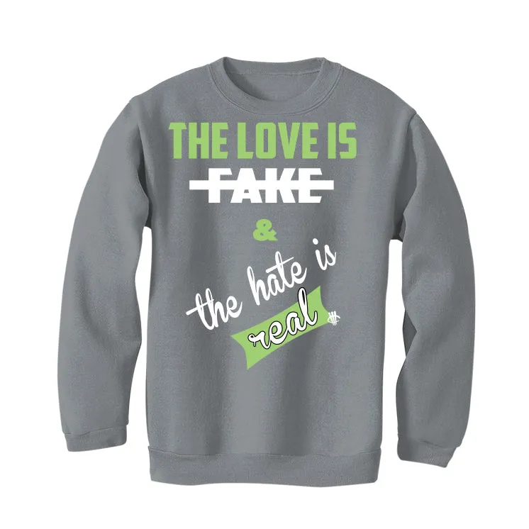 Air Jordan 5 Green Bean Grey T-Shirt (Love is Fake)