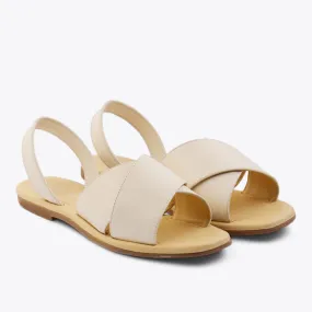 All-Day Cross Strap Sandal Bone