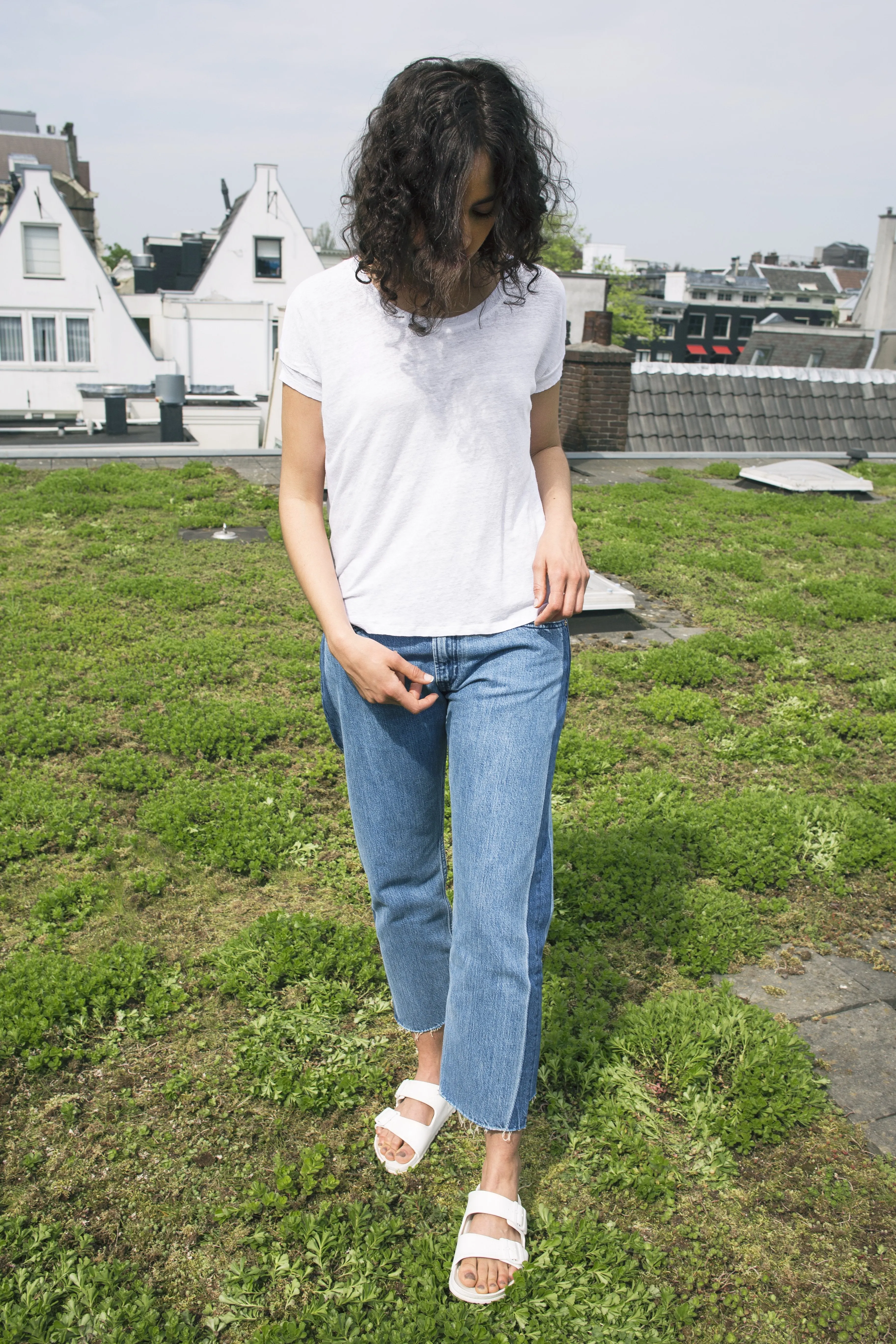 anne jeans light marble unpicked <br> by Kings Of Indigo