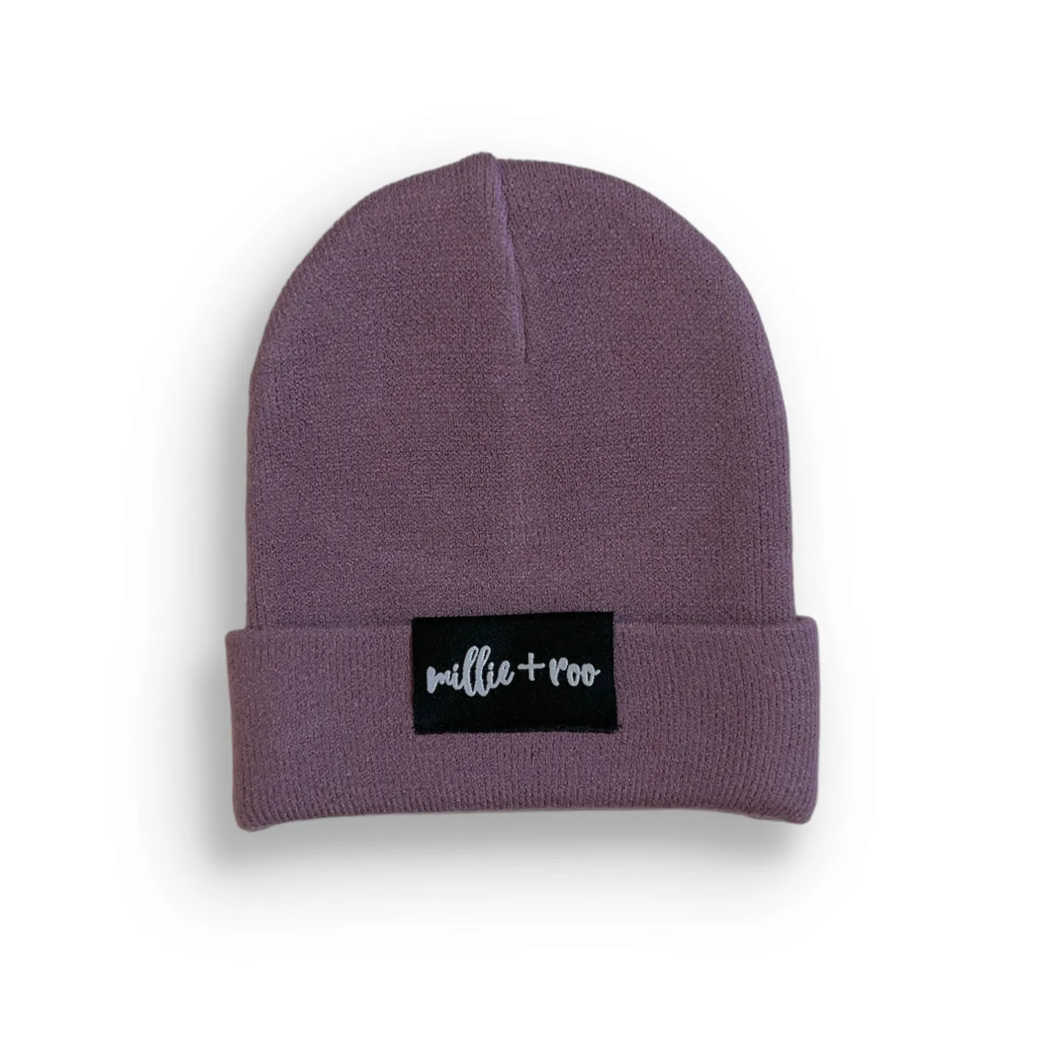 BAMBOO CUFF BEANIE- Plum