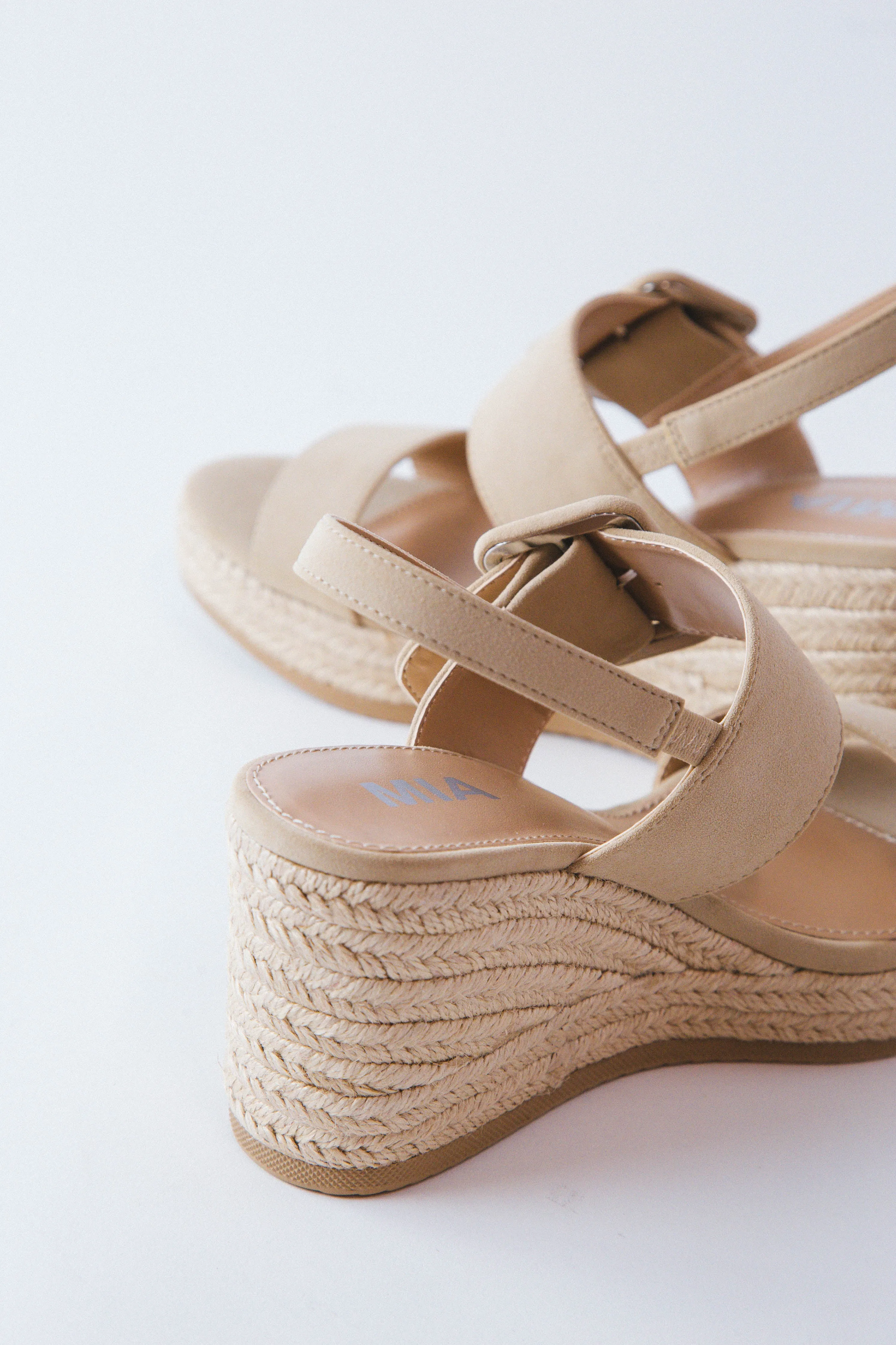 Brooke Raffia Wedge Sandal, Sand