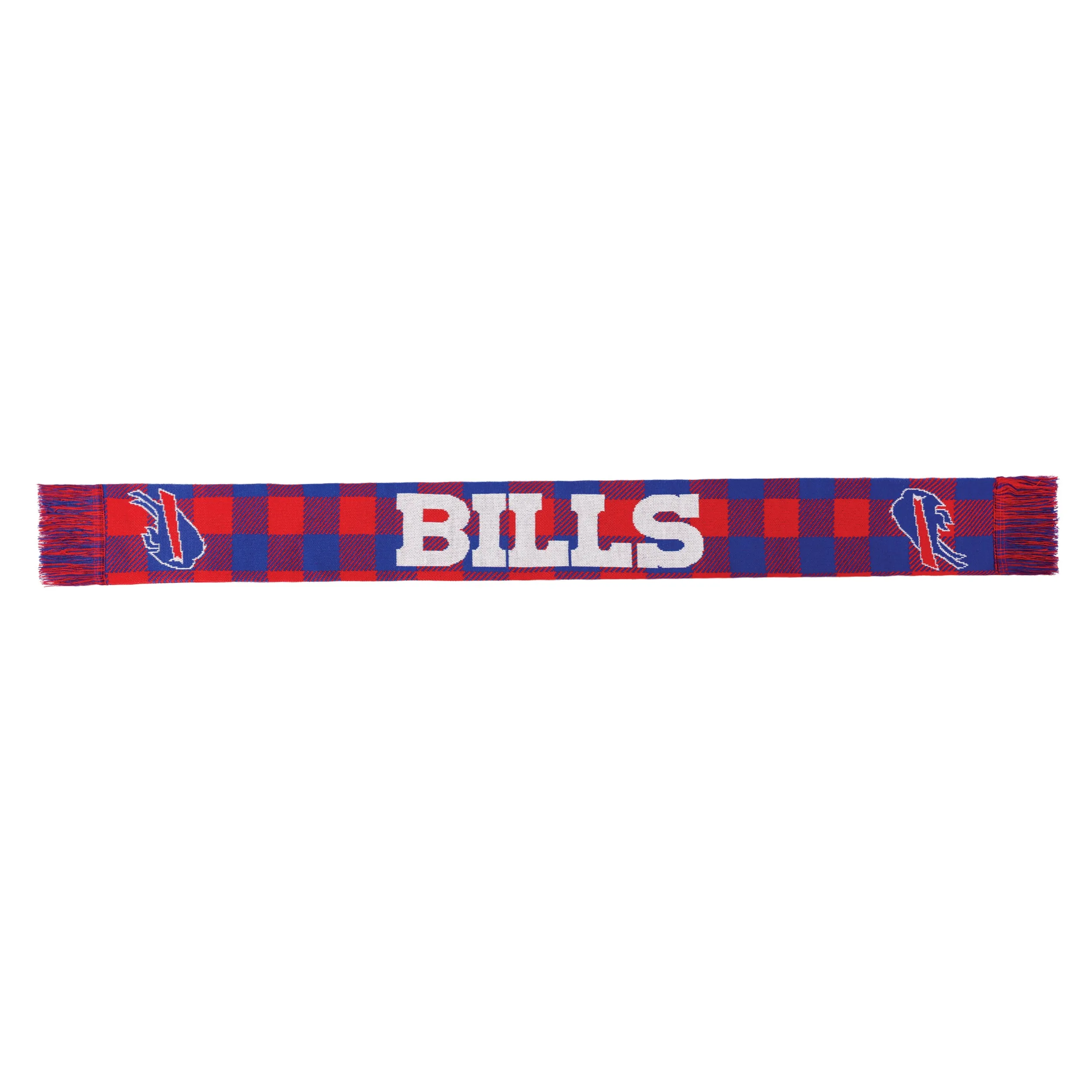 Buffalo Bills Red & Blue Plaid Scarf