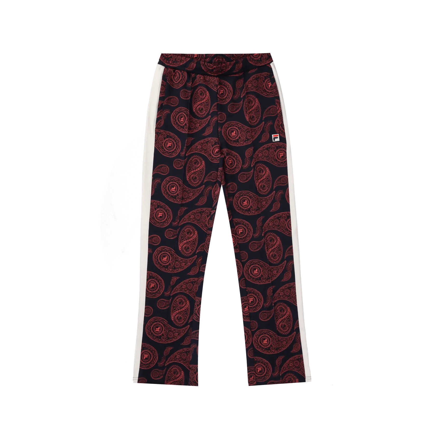 Calliste Aop Slim Track Pants - Baroque rose/Allover blanc de blanc/Back iris