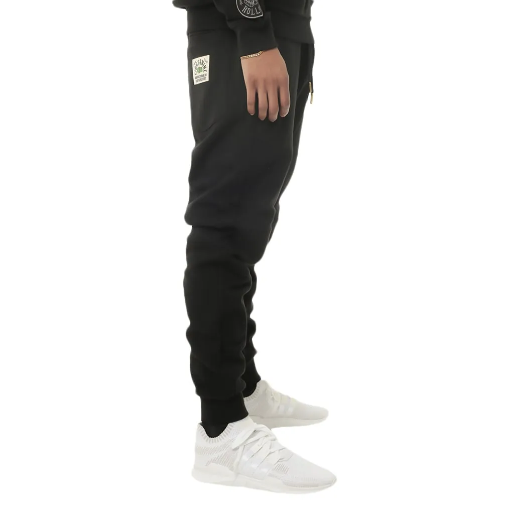 COD Luxed Up Quilted Jogger Sweat Pants Gold Detailing