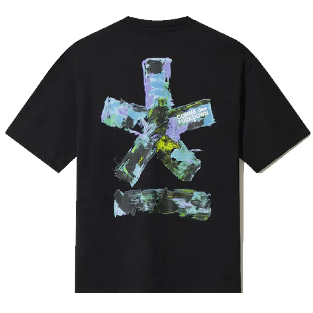 Comme Des Fuckdown T-Shirt Logo Multicolor