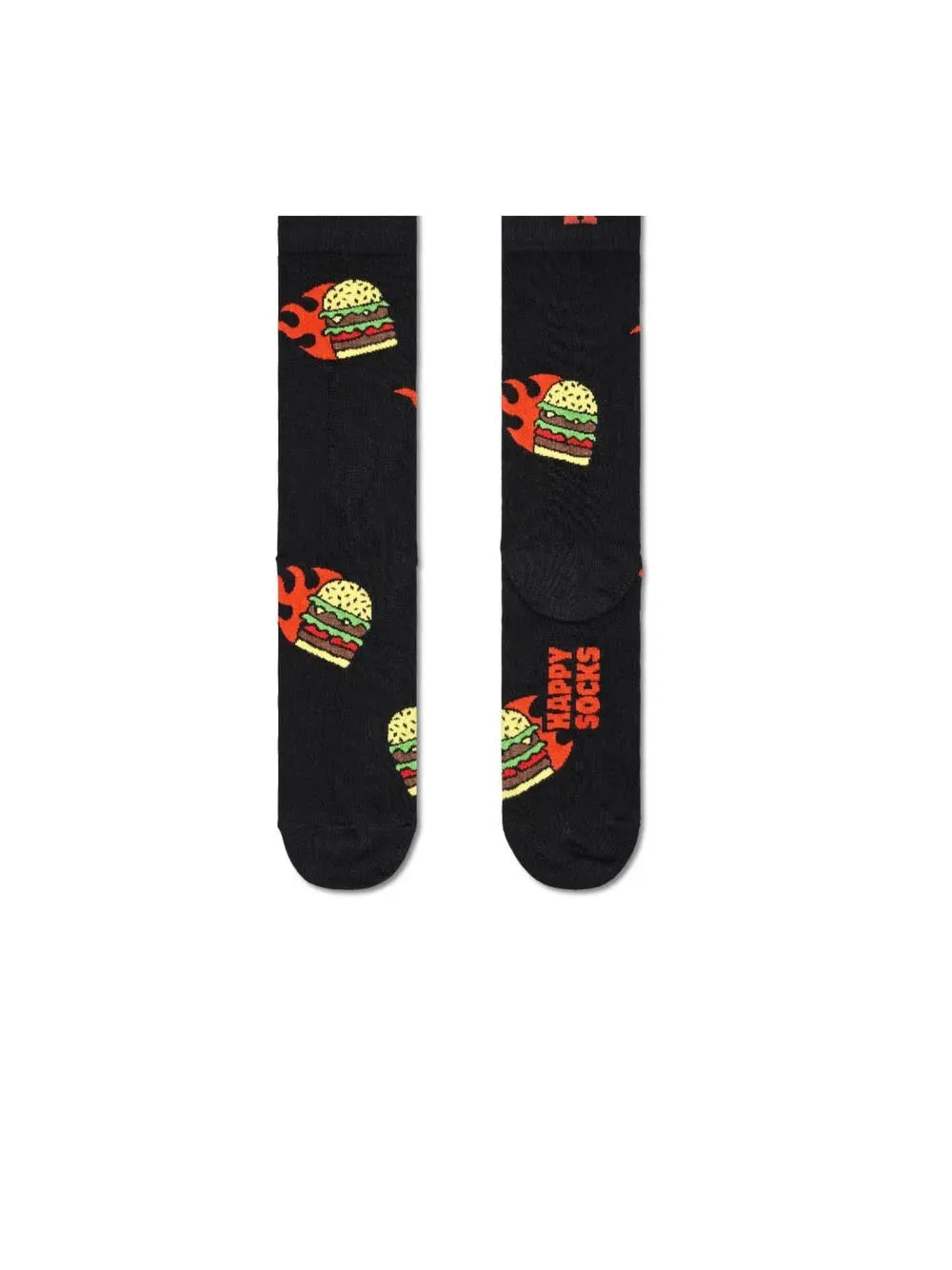 Crew Flaming Burger Socks