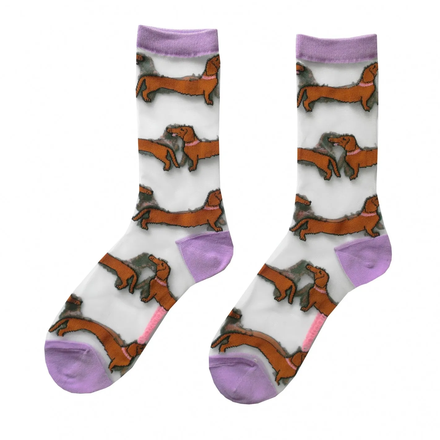 DACHSHUND SHEER SOCKS