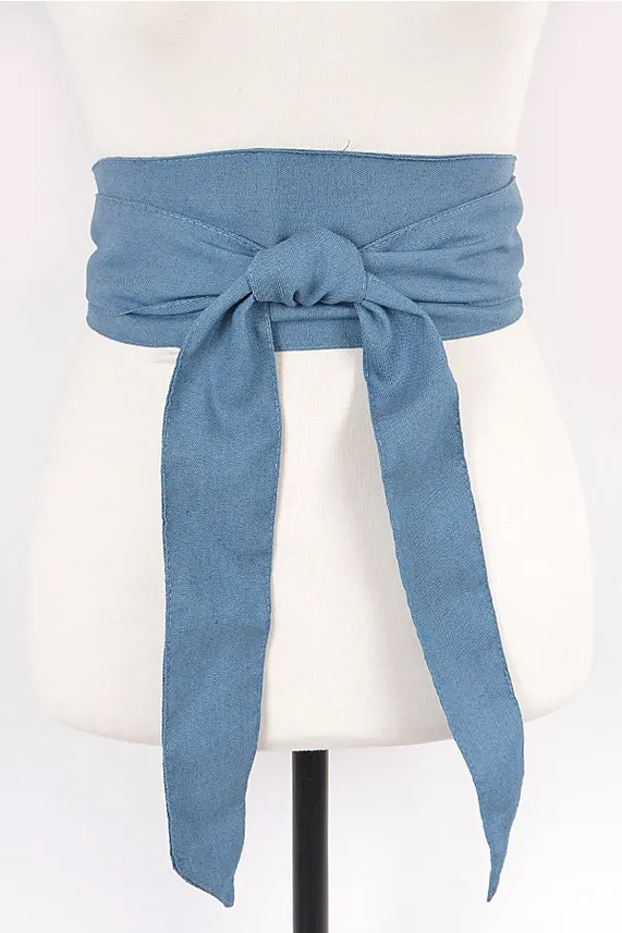 Denim Wrap Around Kimono Belt