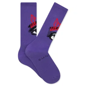 Eye Socks - Purple