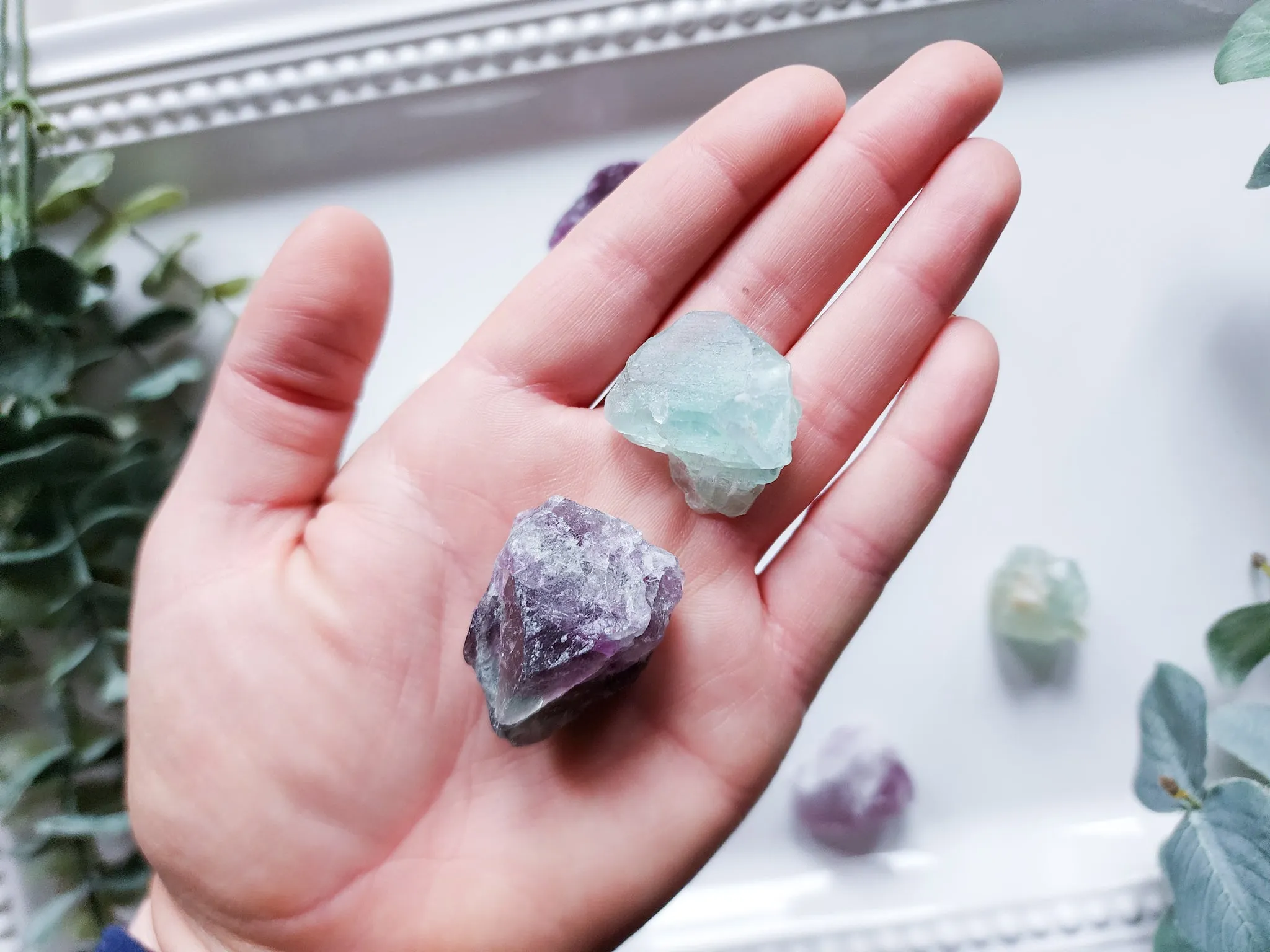 Fluorite Raw Tumble