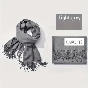 Fringed Scarf Light Grey