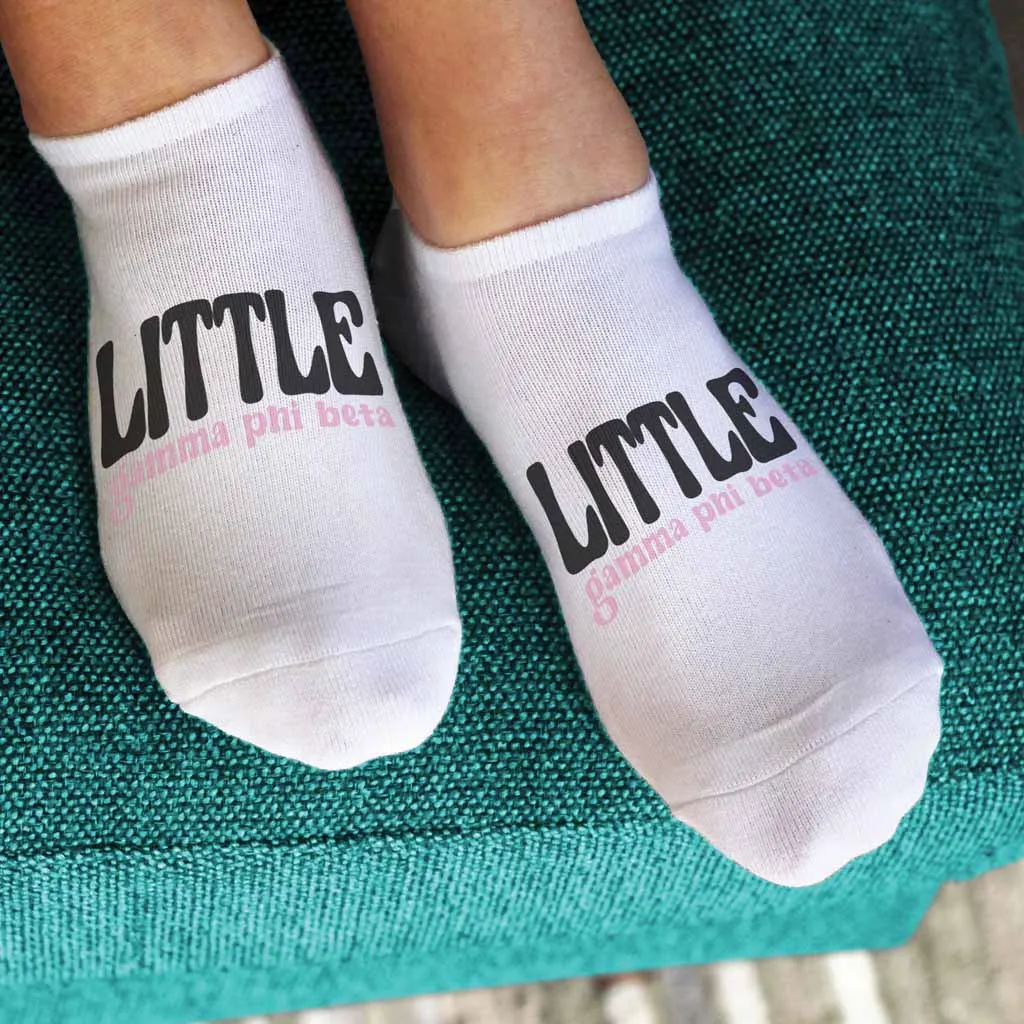 Gamma Phi Beta No Show Socks for Bigs and Littles