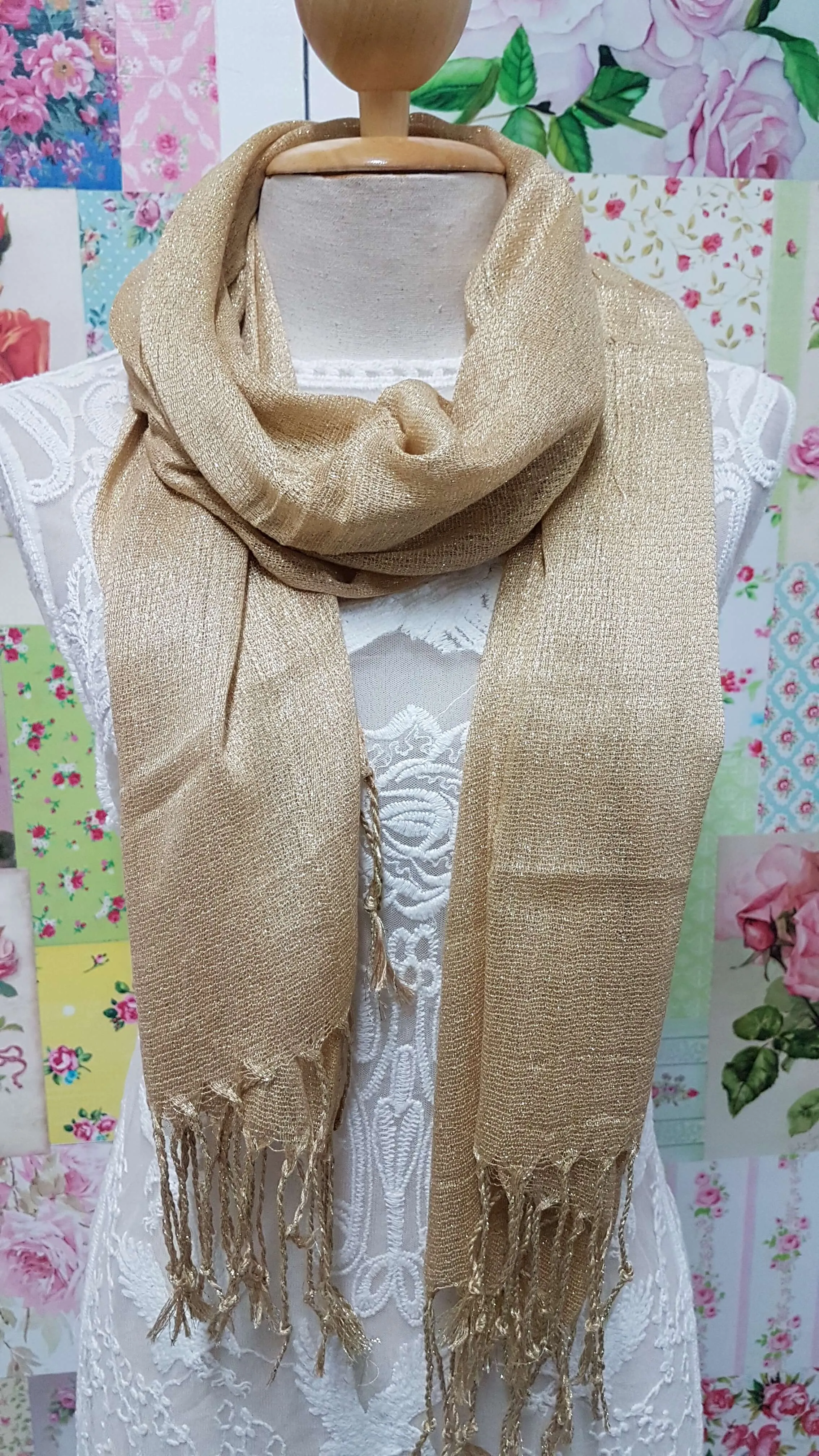 Gold Scarf SE0245