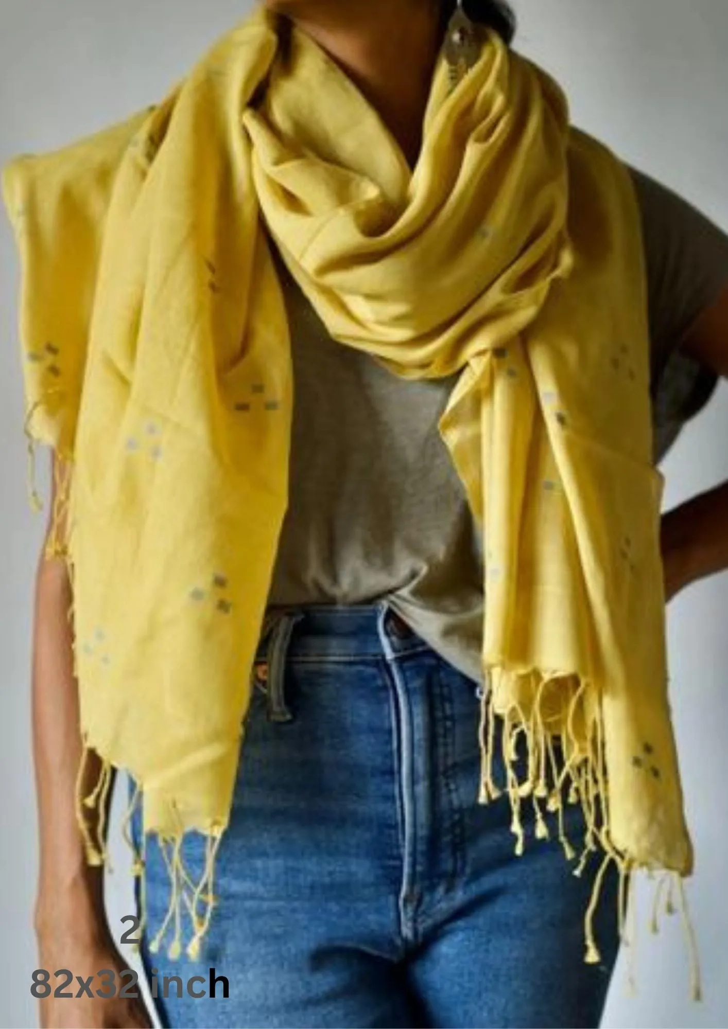 Handwoven Muslin Cotton Scarf