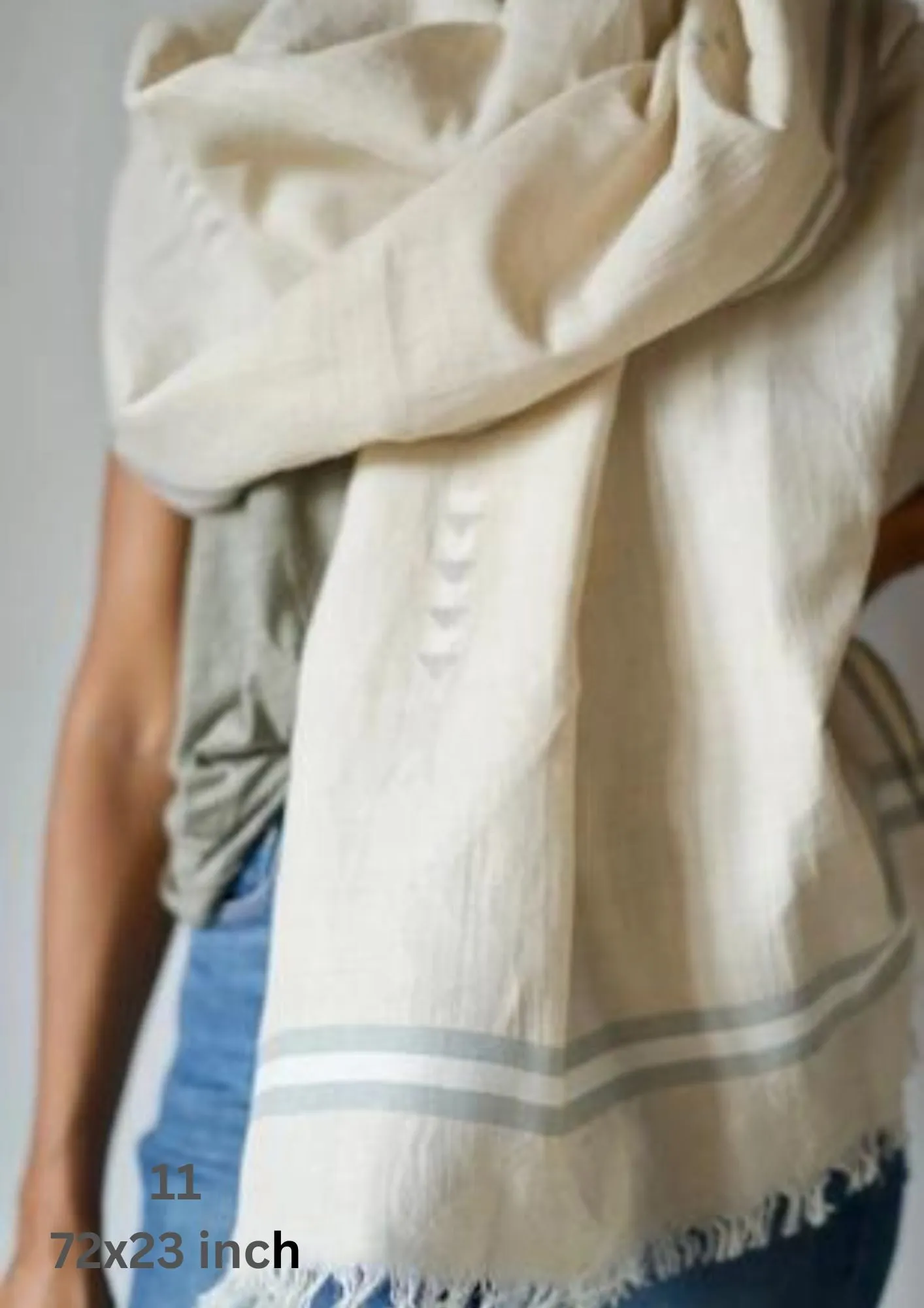 Handwoven Muslin Cotton Scarf