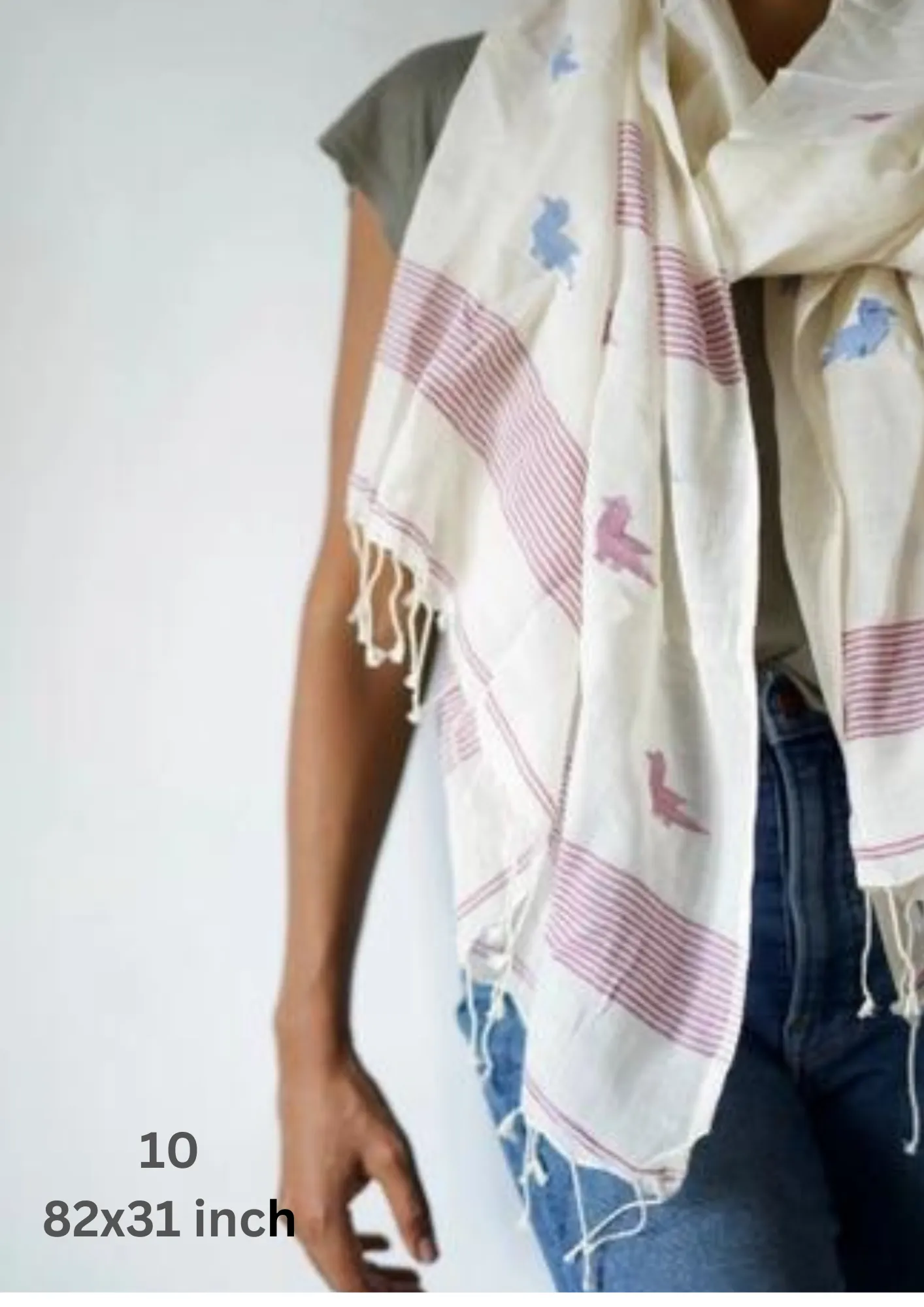 Handwoven Muslin Cotton Scarf