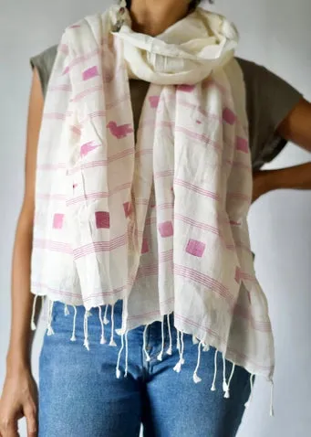 Handwoven Muslin Cotton Scarf