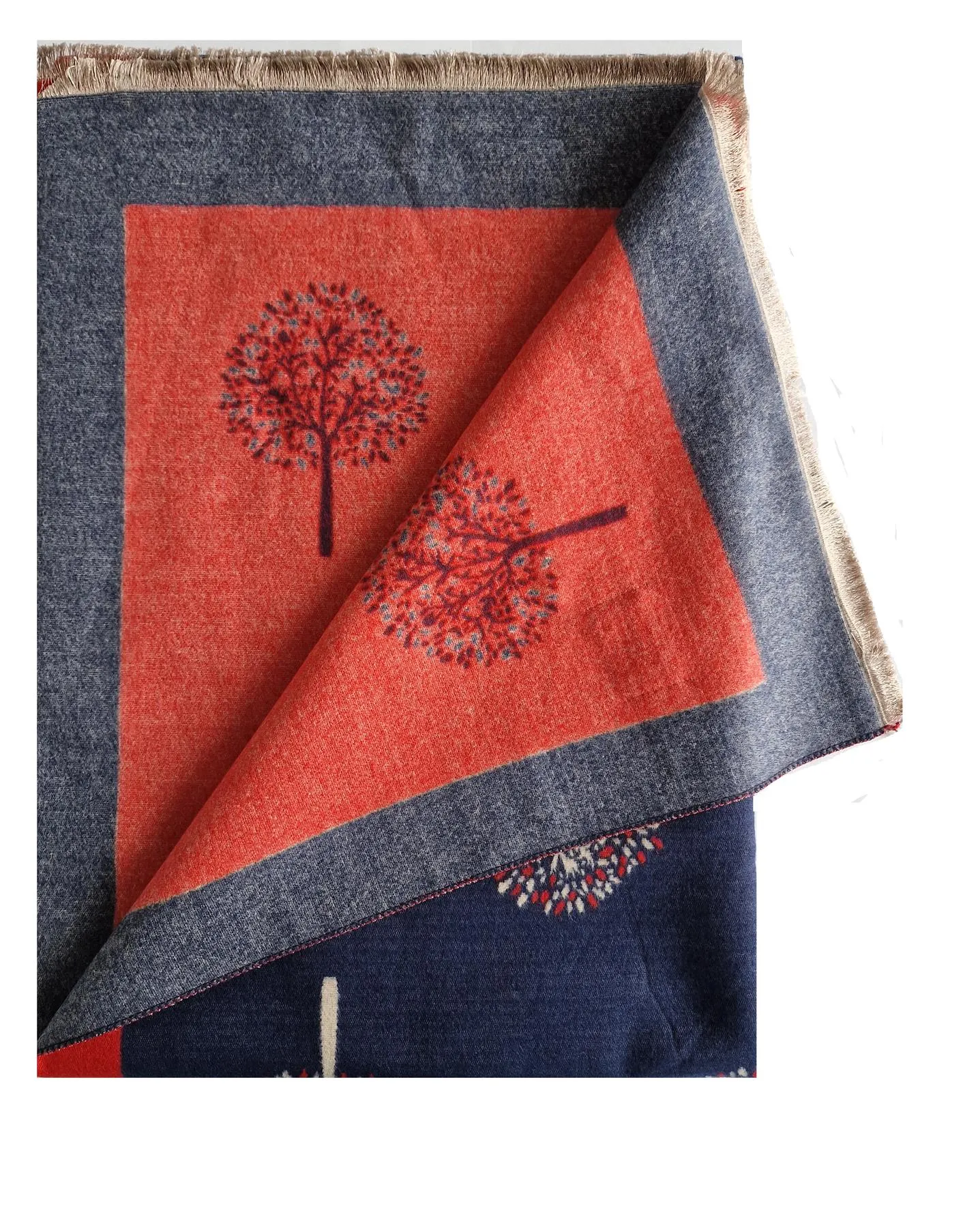 Hazy Blue Tree Of Life Scarfs