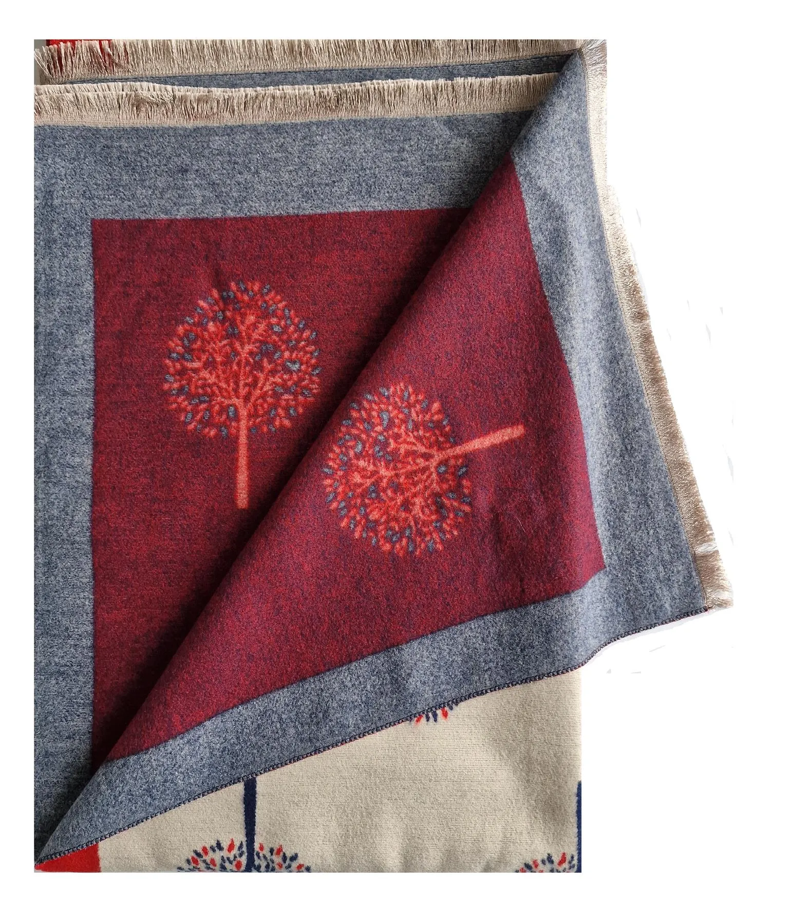 Hazy Blue Tree Of Life Scarfs