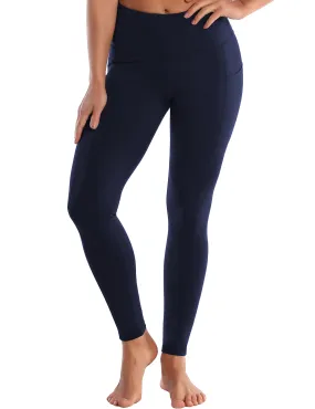 Hip Line Side Pockets yogastudio Pants darknavy_yogastudio