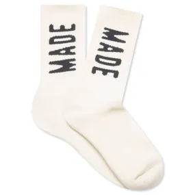 HM Logo Socks - White