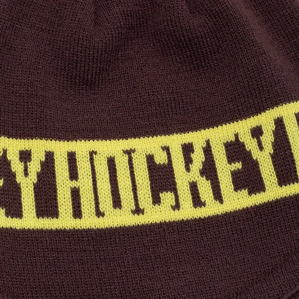 Hockey No Fold Beanie Brown