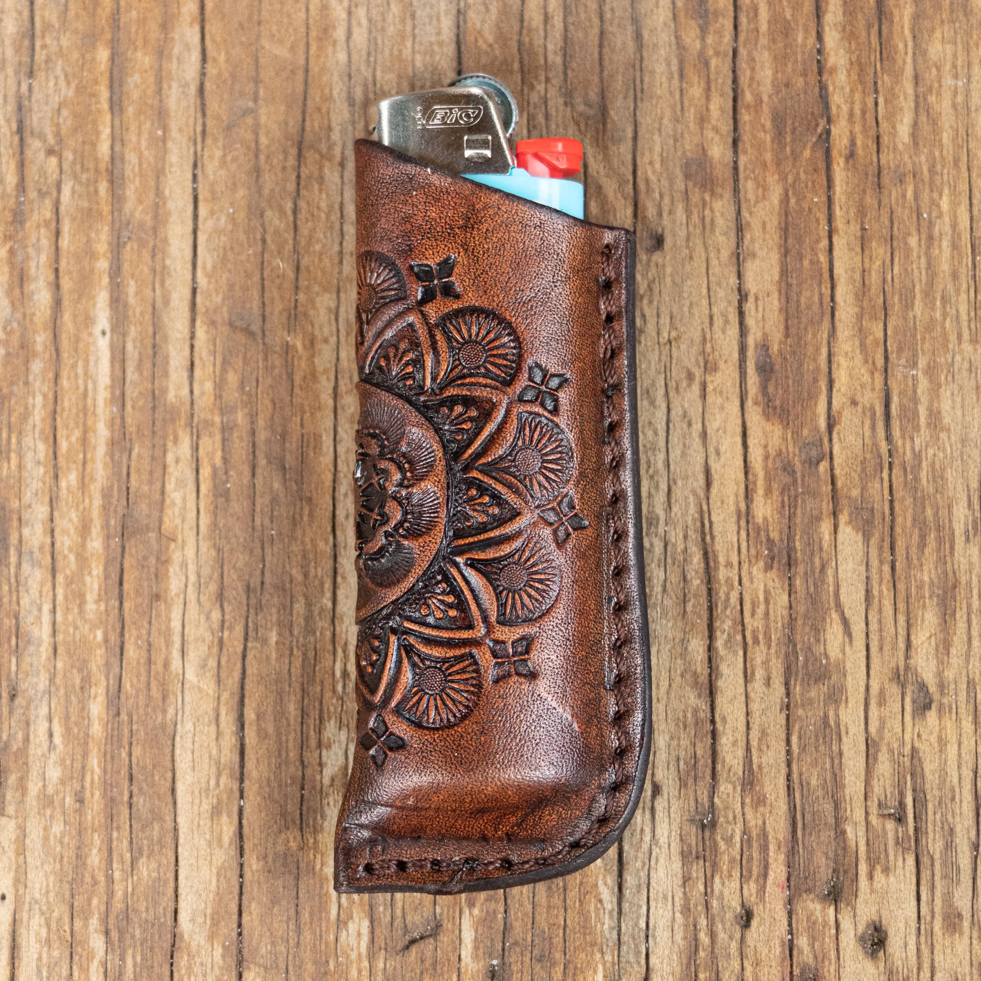 Mandala Woodstock Lighter Case