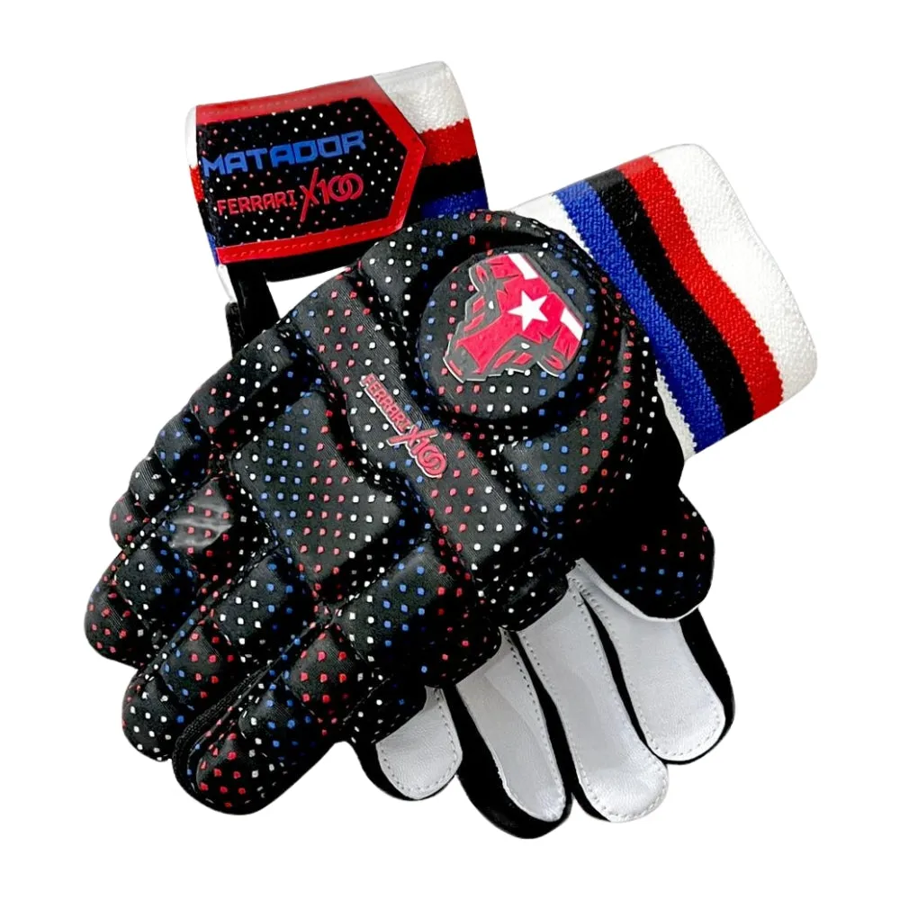 Matador Hard Tennis Cricket Batting Gloves Black