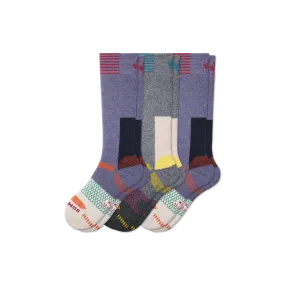 Men's Full-Cushion Merino Wool Blend Ski & Snowboard Sock 3-Pack