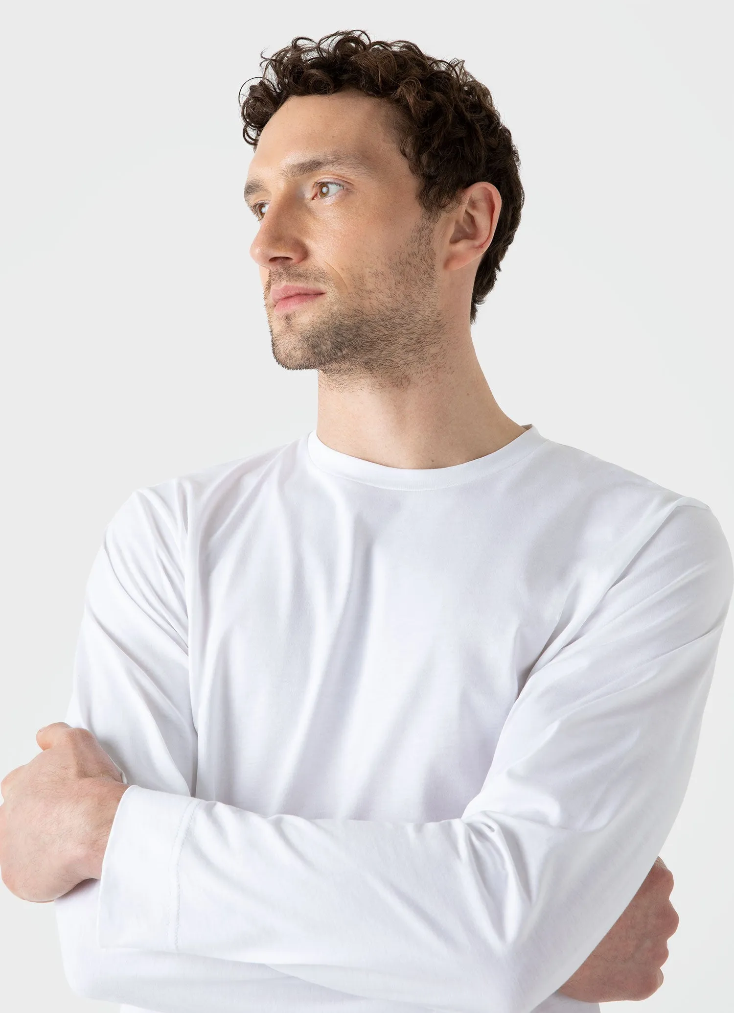 Men's Long Sleeve Riviera T-shirt in White