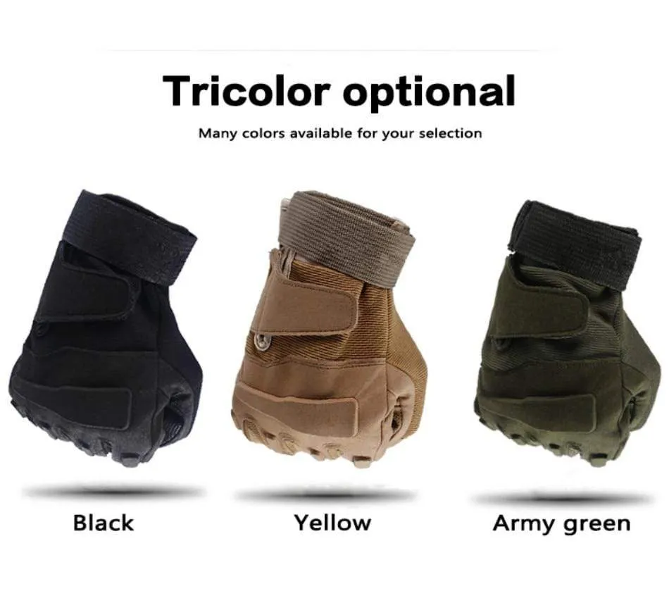 Military Tactical Gloves Outdoor Sports Army Full Finger Combat Motocycle Slip-resistant Carbon Fiber Tortoise Shell Gloves