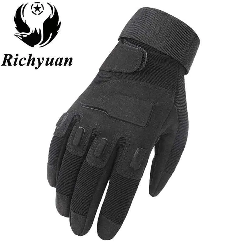 Military Tactical Gloves Outdoor Sports Army Full Finger Combat Motocycle Slip-resistant Carbon Fiber Tortoise Shell Gloves