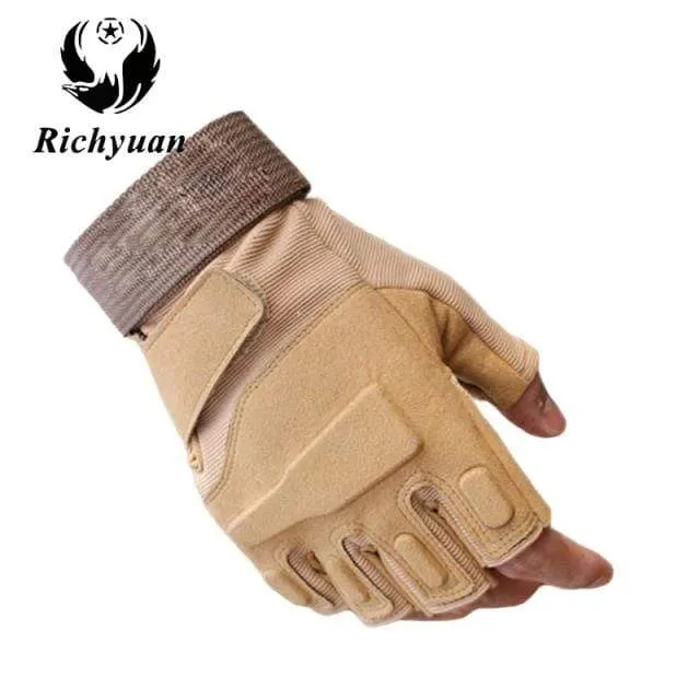 Military Tactical Gloves Outdoor Sports Army Full Finger Combat Motocycle Slip-resistant Carbon Fiber Tortoise Shell Gloves