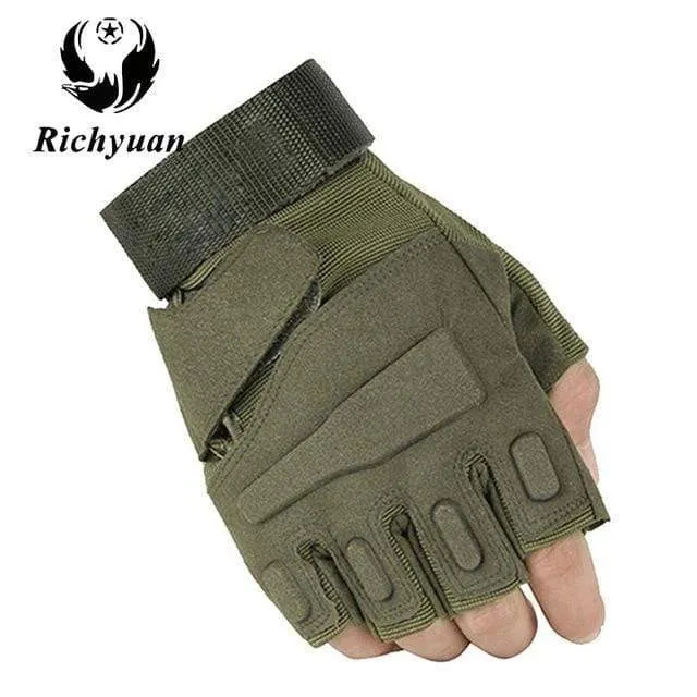 Military Tactical Gloves Outdoor Sports Army Full Finger Combat Motocycle Slip-resistant Carbon Fiber Tortoise Shell Gloves