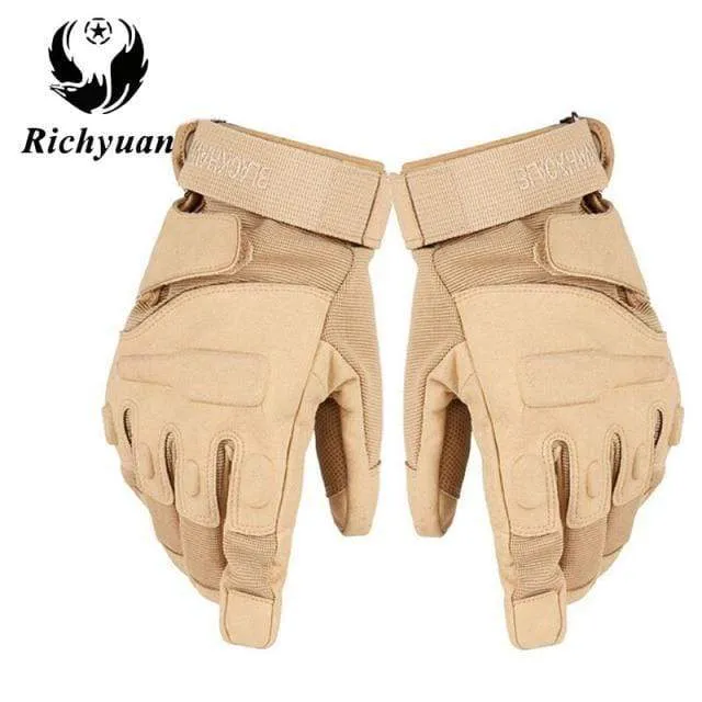 Military Tactical Gloves Outdoor Sports Army Full Finger Combat Motocycle Slip-resistant Carbon Fiber Tortoise Shell Gloves