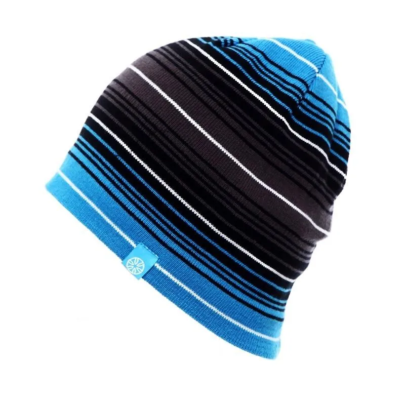 Multicolored Striped Knit Hat, Skull Cap or Beanie