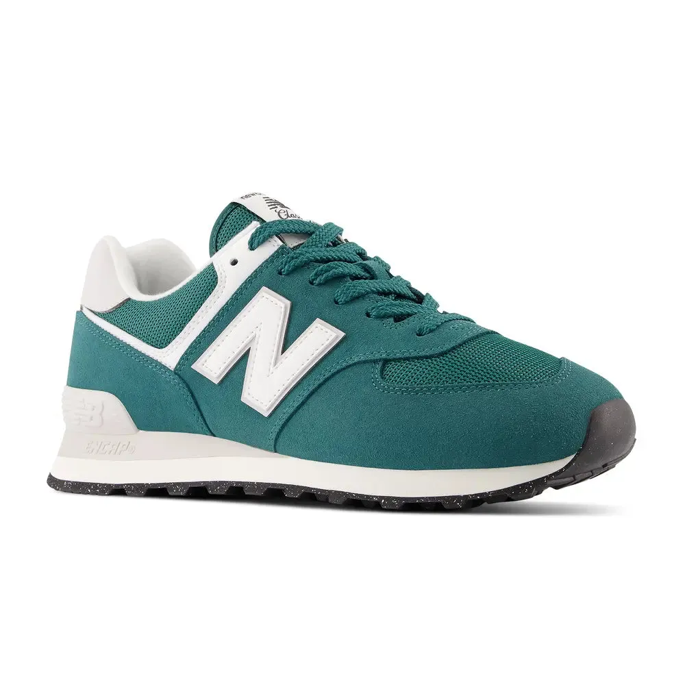 New Balance 574 Green / White