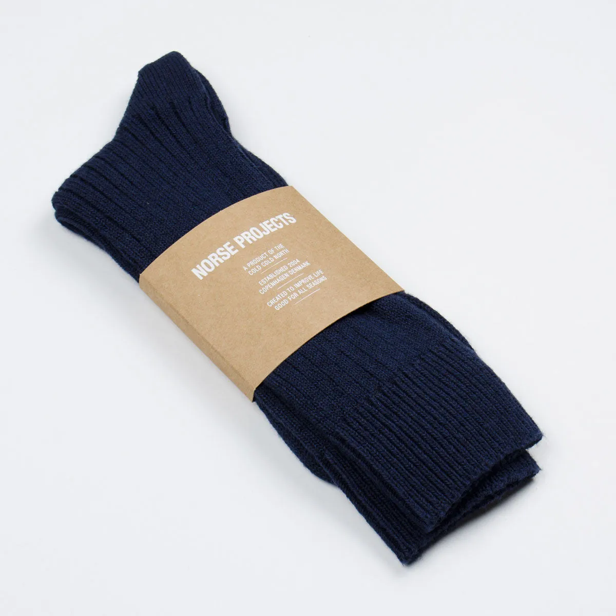 Norse Projects - Bjarki Paper Cotton Socks - Dark Navy