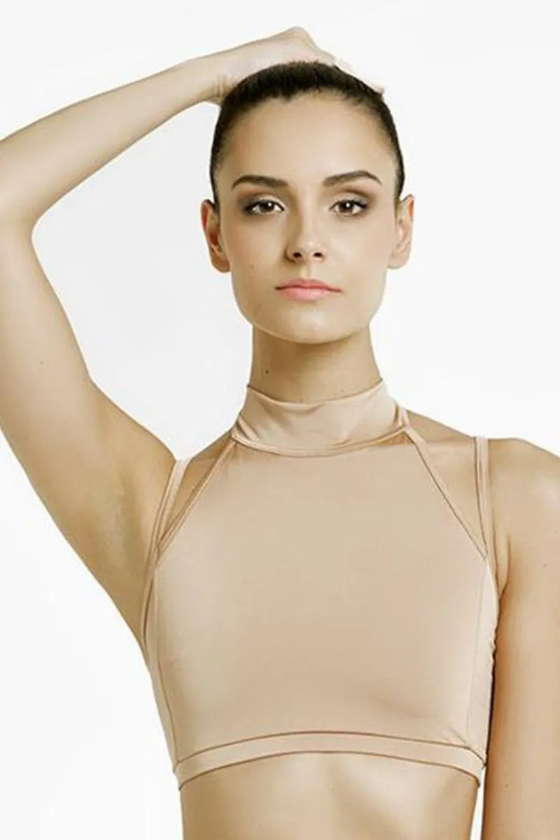 Nude X Back Pole Dance Top - Adjustable and Flattering Fit