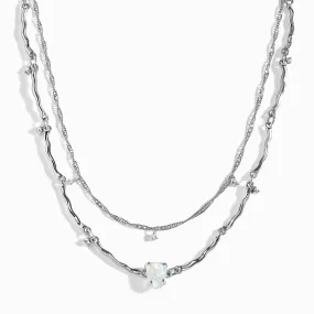 Raw Crystal Necklace - Flowing