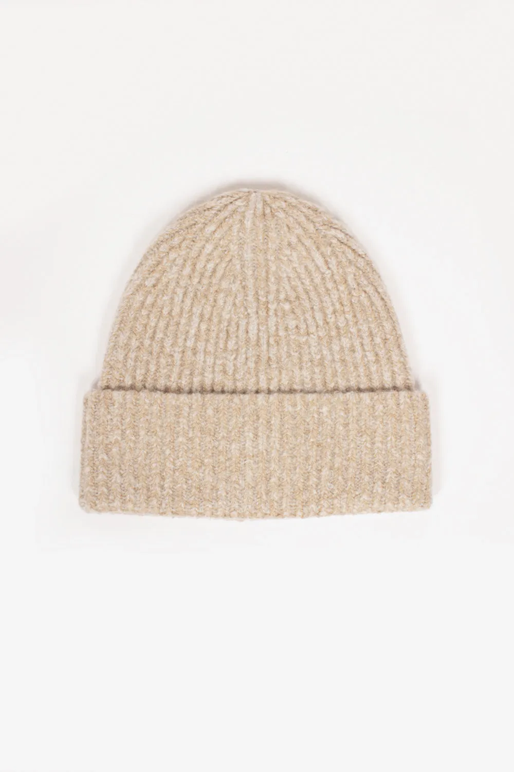 Ribbed Beanie Light Taupe