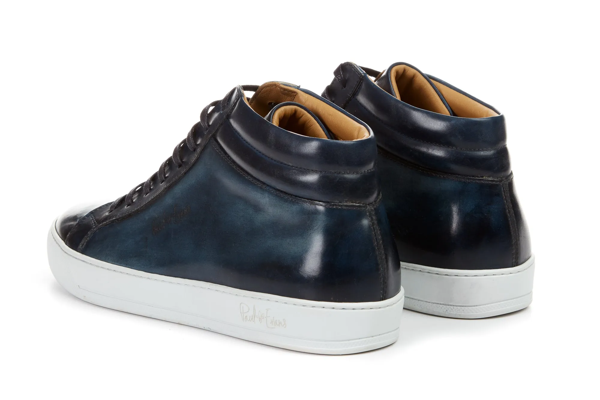 The Carter Mid-Top Sneaker - Blue - White Sole