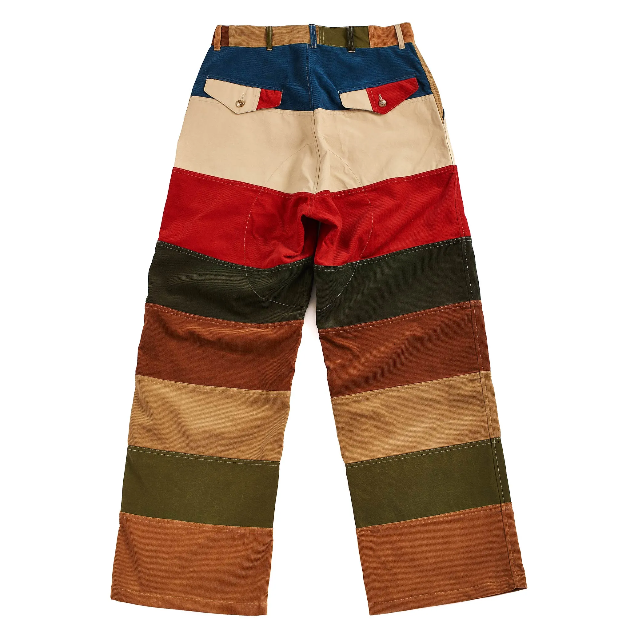 The Real McCoy's MP21011 Multicolour Corduroy Hunting Trousers Tricolour