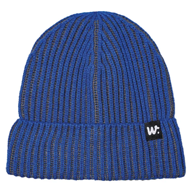 Window Seat Studio Works Dubya Ribbed Beanie In The Blues